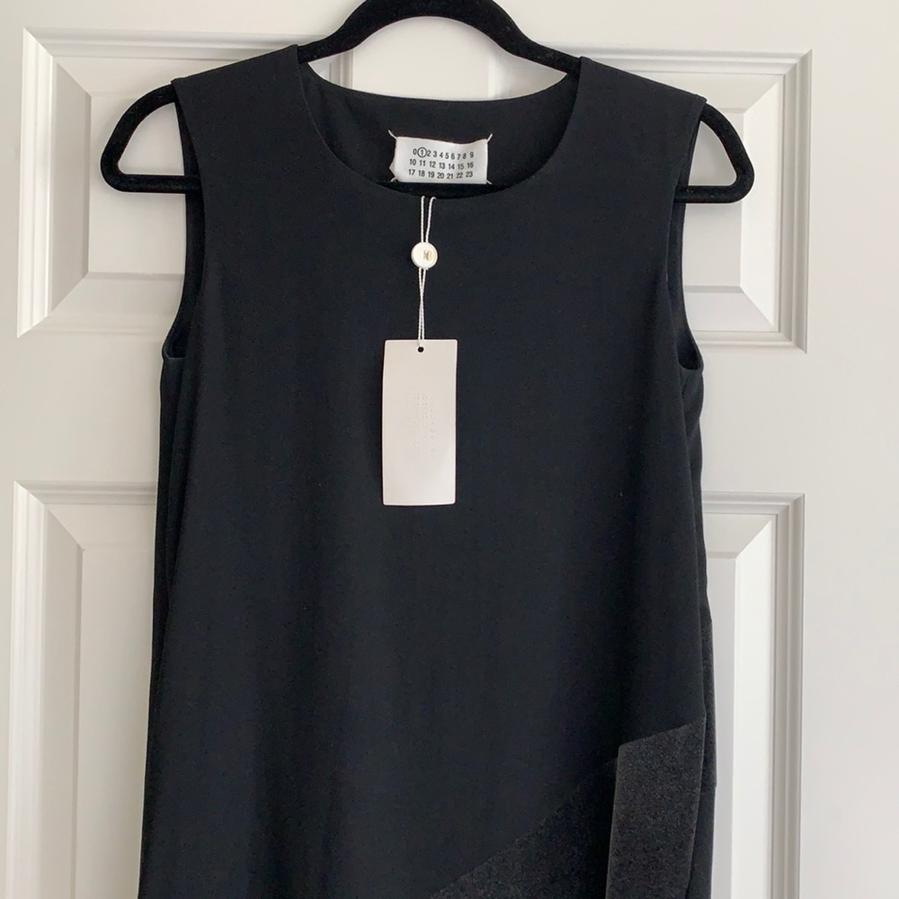 Vintage Maison Martin Margiela Paris long black dress size 40